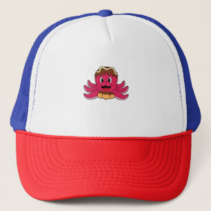 Octopus with Cake Trucker Hat