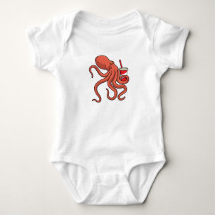 Octopus with Drink Baby Bodysuit
