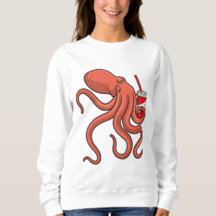 Octopus with Drink Sweatshirt