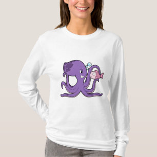 Octopus with Fish.PNG T-Shirt