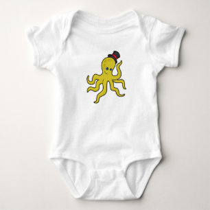 Octopus with Hat Baby Bodysuit