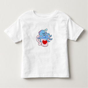 Octopus with Heart Cup.PNG Toddler T-Shirt