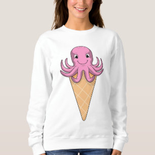 Octopus with Ice cream cone Sweatshirt