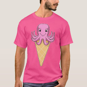 Octopus with Ice cream cone T-Shirt