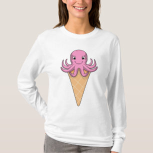 Octopus with Ice cream cone T-Shirt