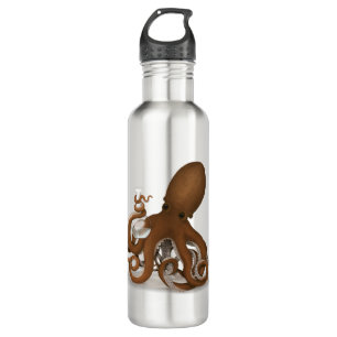 Octopus With Lab Flask Steampunk Science Chemistry 710 Ml Water Bottle