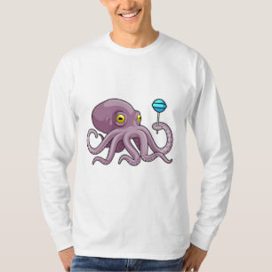 Octopus with Lollipop T-Shirt