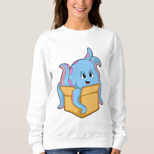 Octopus with Packet.PNG Sweatshirt (Front)