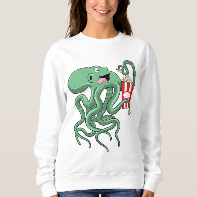 Octopus with Popcorn Sweatshirt (Front)