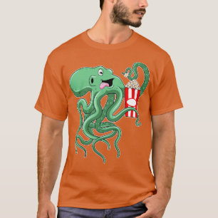 Octopus with Popcorn T-Shirt