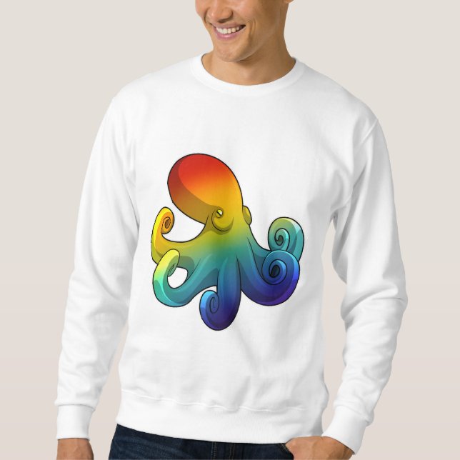 Octopus with Rainbow Sweatshirt (Front)