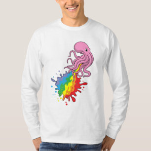 Octopus with Rainbow T-Shirt