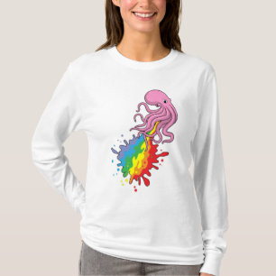 Octopus with Rainbow T-Shirt