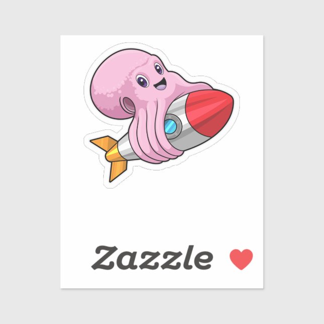 Octopus with Rocket (Sheet)