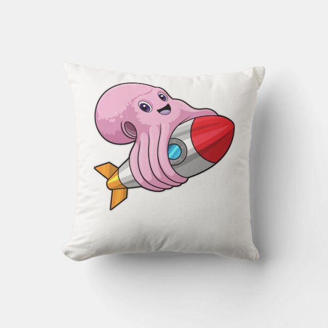 Octopus with Rocket Cushion (Front)