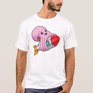Octopus with Rocket T-Shirt