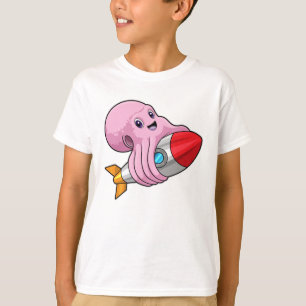 Octopus with Rocket T-Shirt