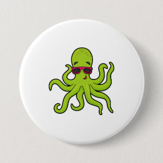 Octopus with Sunglasses 7.5 Cm Round Badge