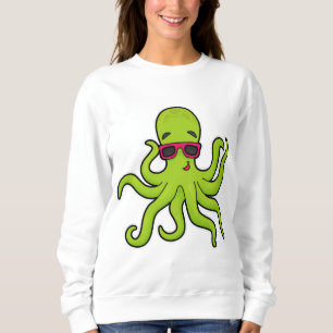 Octopus with Sunglasses Sweatshirt