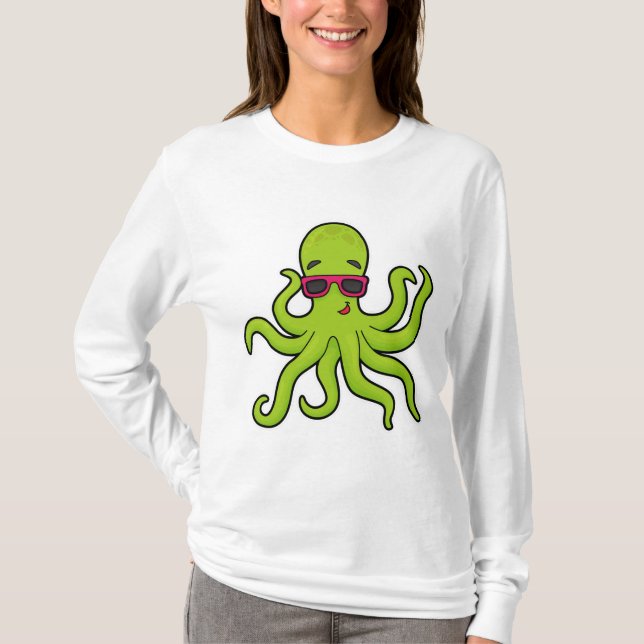 Octopus with Sunglasses T-Shirt (Front)