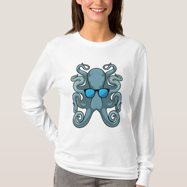 Octopus with Sunglasses T-Shirt (Front)