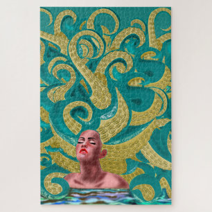 Octopus Woman - Art Jigsaw Puzzle