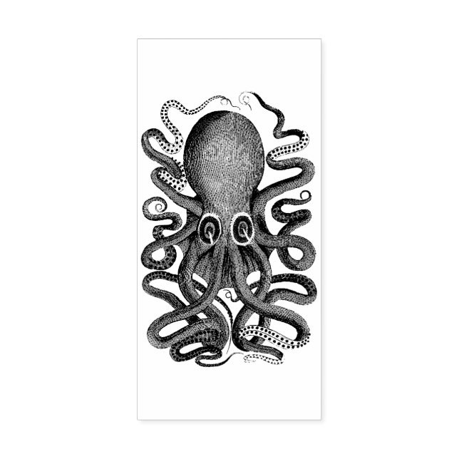 Octopus Wood Art Stamp (Imprint)