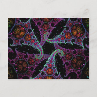 Octopus's Garden Fractal Art Postcard