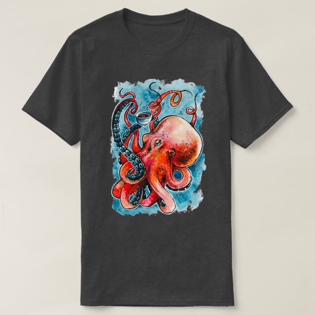 Octorista, everyones favourite cephalopod barista  T-Shirt (Design Front)