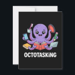 Octotasking Creature in Multitask Mode Postcard<br><div class="desc">This witty sea creature juggles chaos with eight arms. A fun tribute to the multitasking madness we all know too well.</div>