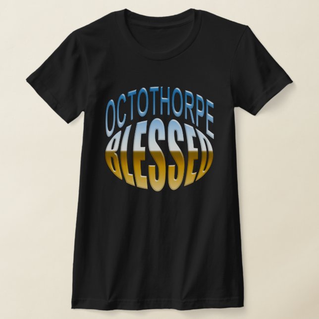 Octothorpe (hashtag) Blessed Sarcastic  T-Shirt (Laydown)
