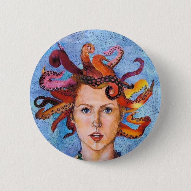 Octupi My Mind 6 Cm Round Badge (Front)