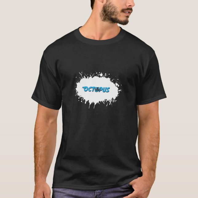 Octupus Animal Fun Splash T-Shirt (Front)