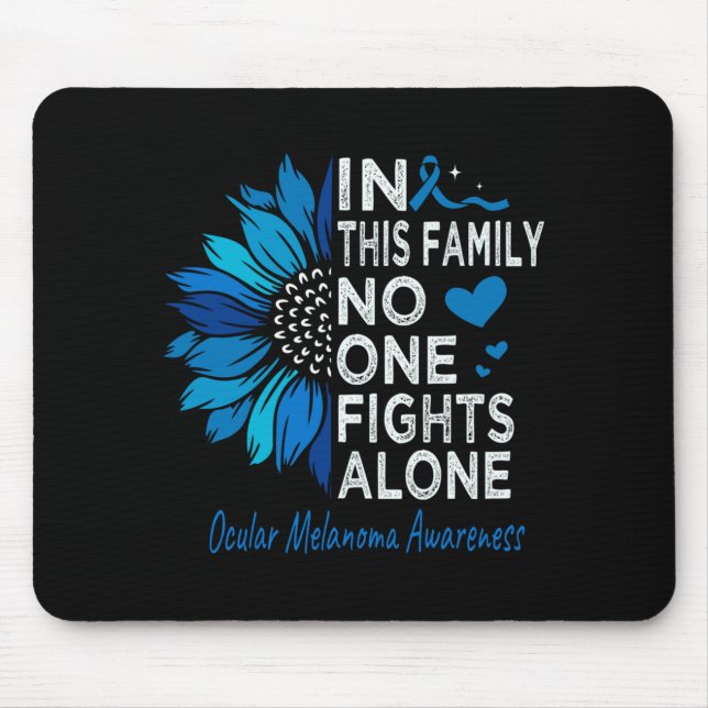 Ocular Melanoma Awareness Sunflower Support Ocular Mouse Pad (Front)