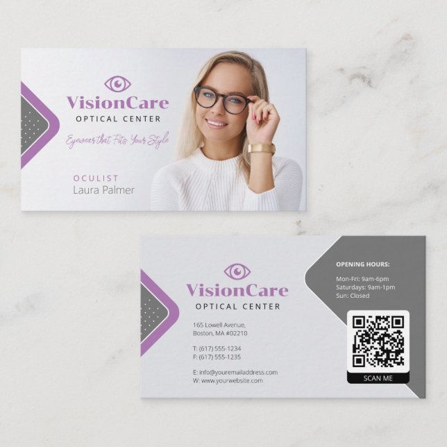 Oculist | Optical Centre Business Card (Front/Back)