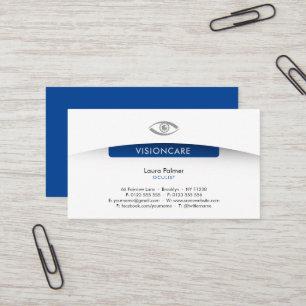 Oculist   Optican Professional Business Card