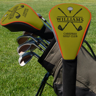 OD Green Golf Club Player Name Golf Head Cover