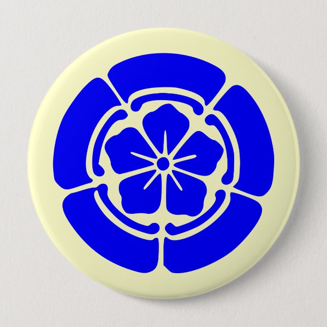 Oda Kamon, Japan 10 Cm Round Badge (Front)