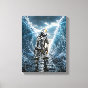 Oda Nobunaga Samurai Armor Water 11x14 Canvas Print