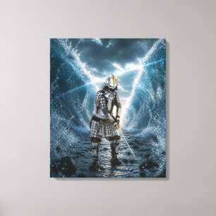 Oda Nobunaga Samurai Armor Water 20x24 Canvas Prin Print