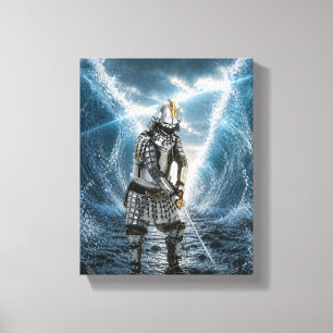 Oda Nobunaga Samurai Armor Water 8x10 Canvas Print