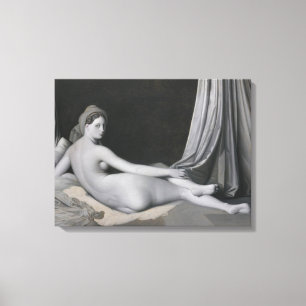 Odalisque in Grisaille Canvas Print