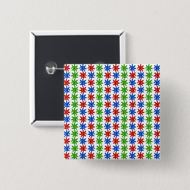 Odd Abstract Pattern Button (Front & Back)