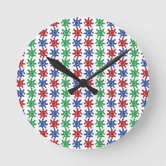 Odd Abstract Pattern Clock (Front)