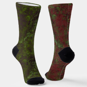 Odd But Match Socks Industrial Rust Art Heva Weva