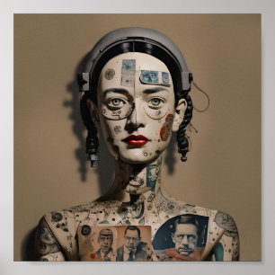 Odd Doll Surrealist AI image 009 P Poster