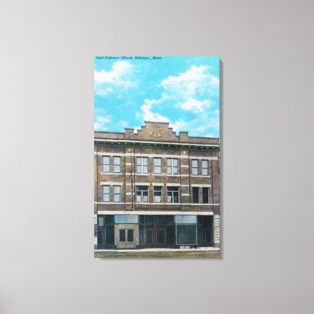 Odd Fellows' Block ViewBillings, MT Canvas Print (Front)