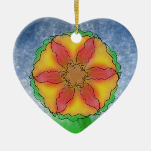 Odd Flower Ceramic Tree Decoration