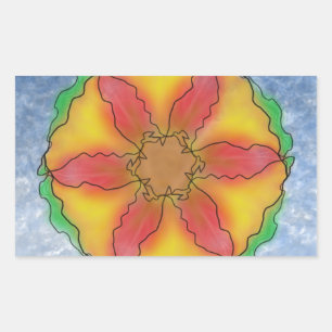 Odd Flower Rectangular Sticker