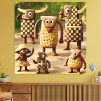 Odd Friends – Forest Chequered & Dots Clan Poster